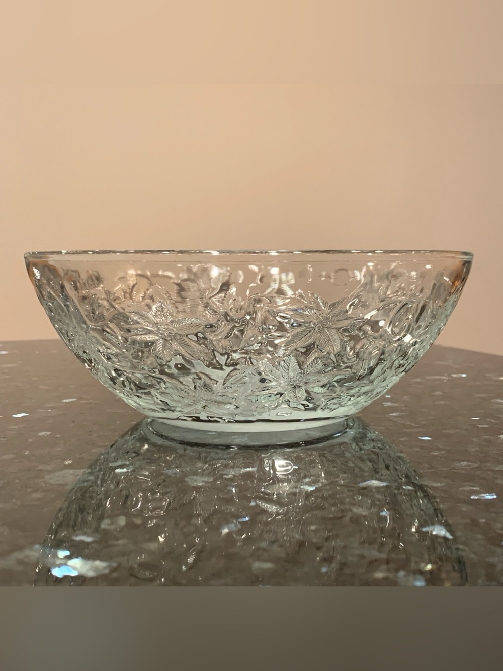 Vintage Princess House Fantasia Crystal #521 Medium Salad Serving Bowl 8.5"x3"